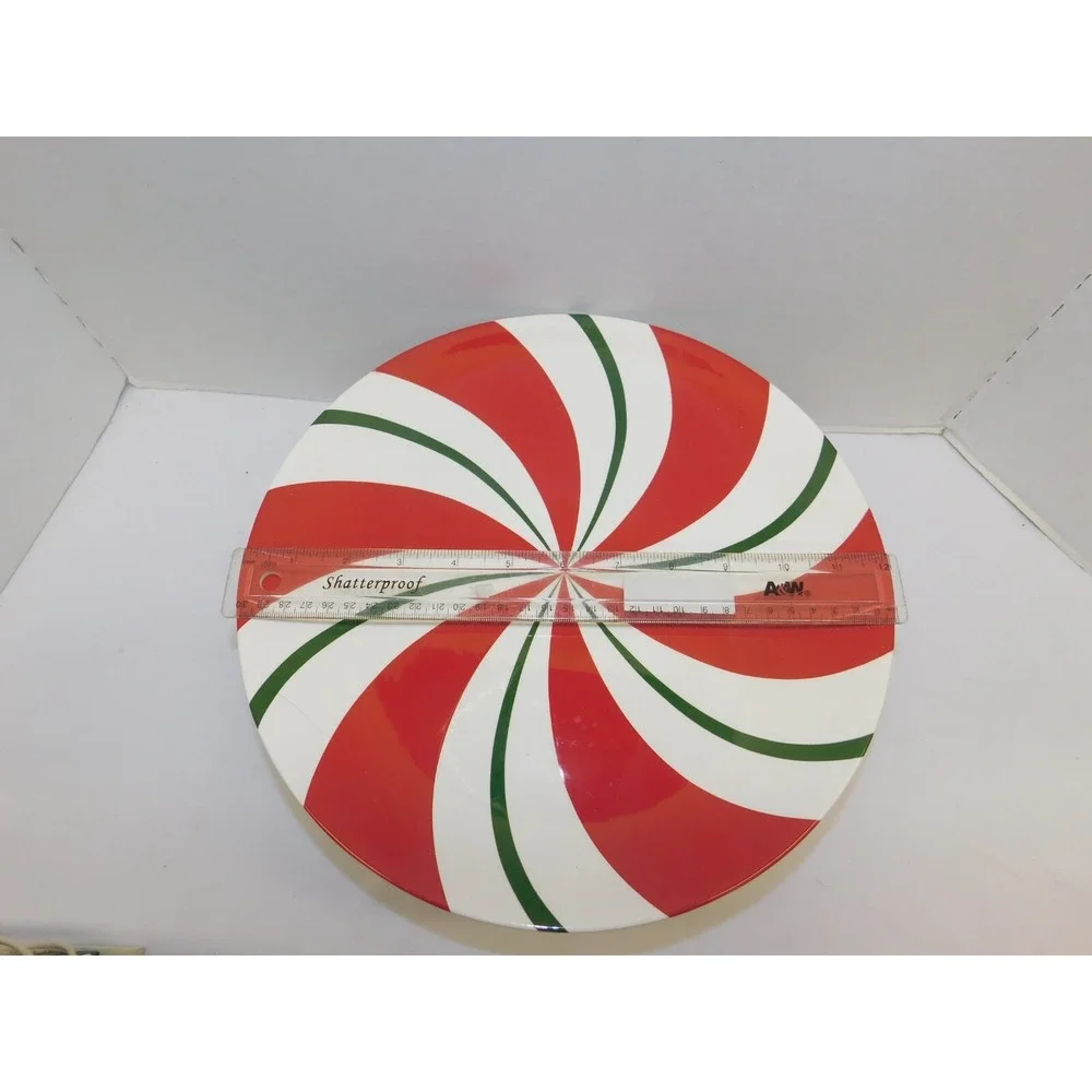 Pier 1 Candy Cane Dessert Cake Serving Stand